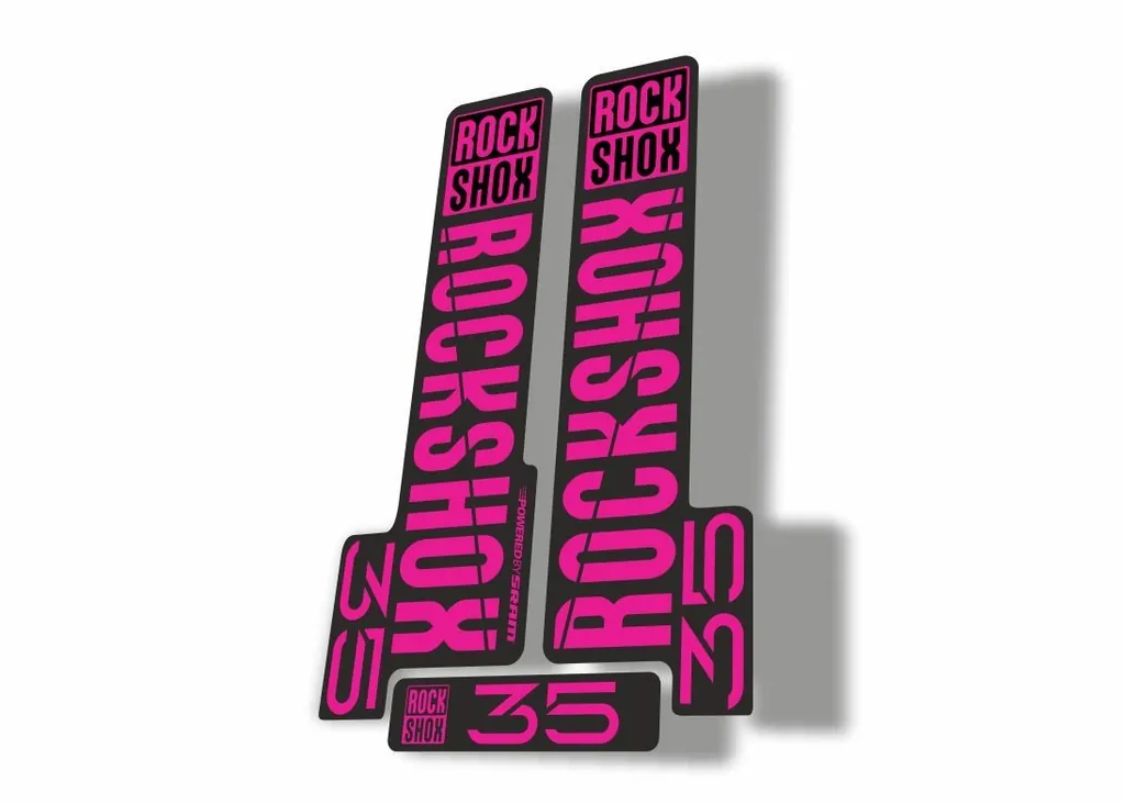Rock Shox 35 2018 Fork Decal Mountain Bike Cycling Sticker Adhesive Pink - 1