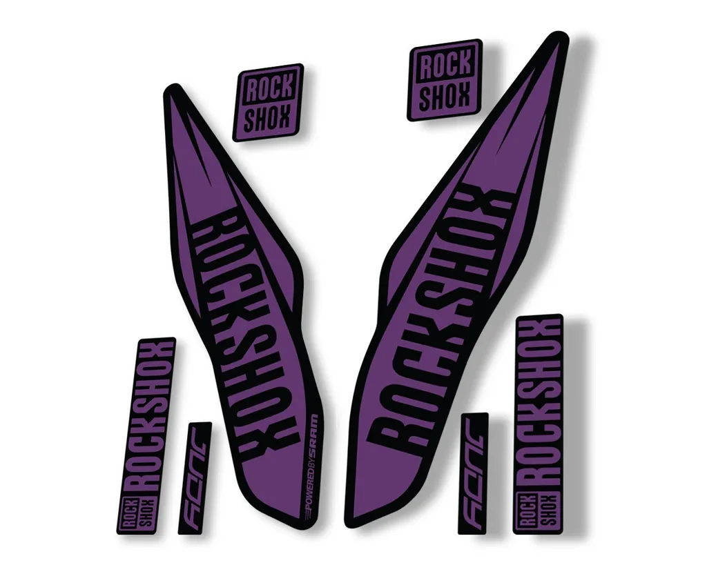 Rock Shox Judy 2017 Fork Decal Bike Cycling Sticker Adhesive Purple - 1