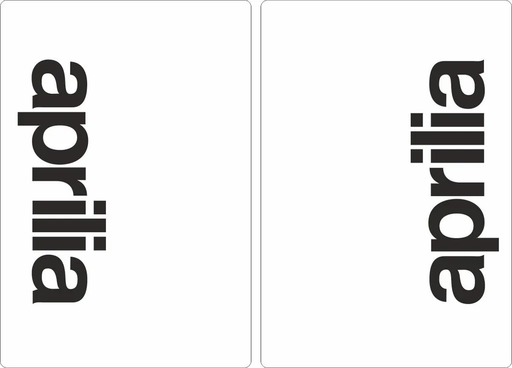 Aprilia Suspension Bike Upper Fork Decal Sticker Graphic Adhesive White 2 Pcs - 1