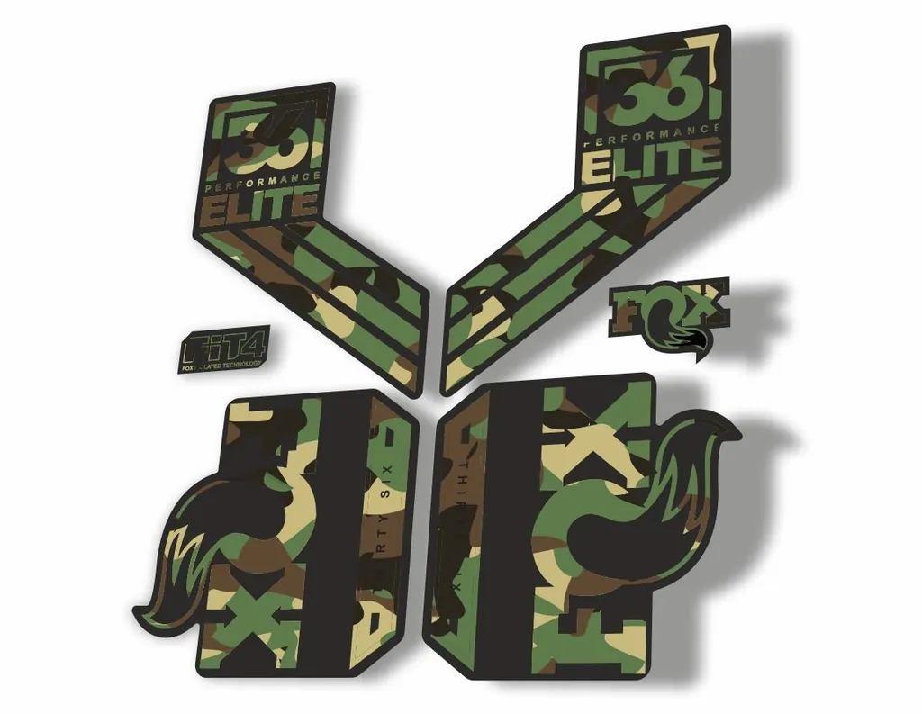 FOX 36 Elite Performance 2017-18 Fork Suspension Factory Decal Sticker Camo - 1