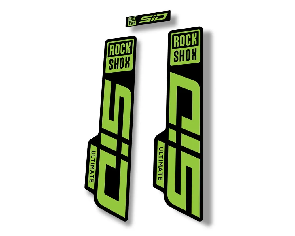 Rock Shox SID 2021 ULTIMATE Fork Decal Mountain Bike Cycling Sticker Green - 1