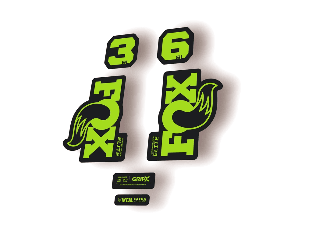 FOX 36 SL Elite 2026 Fork Factory Suspension Decal Sticker Adhesive Green - 1