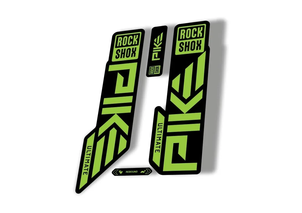 Rock Shox PIKE ULTIMATE 2023 Mountain Bike Cycling Decal Sticker Adhesive Green - 1