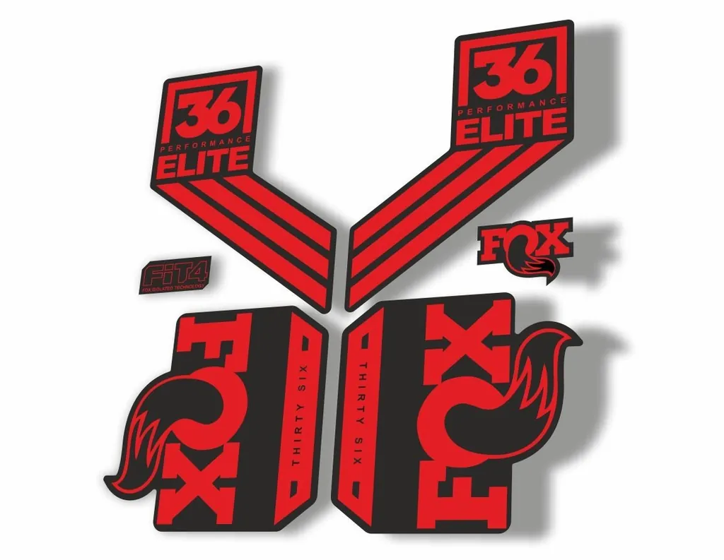 FOX 36 Elite Performance 2017-18 Fork Suspension Factory Decal Sticker Red - 1