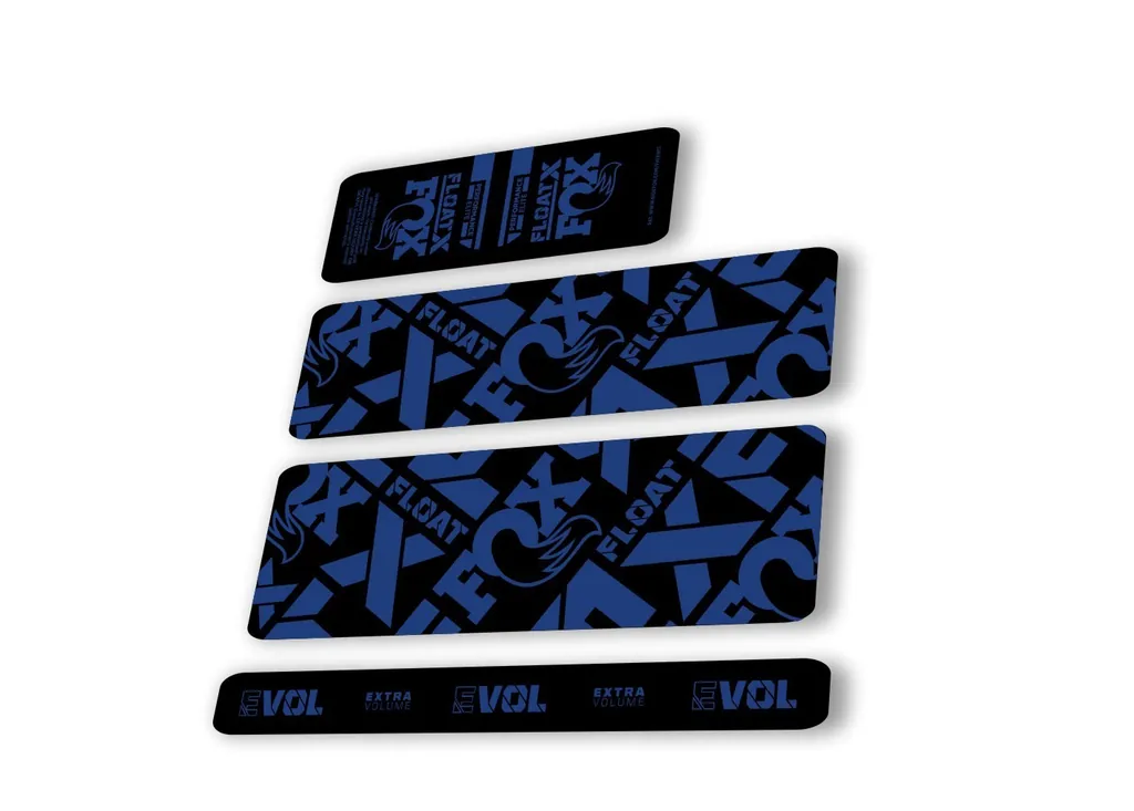 Fox 2022 Float X Performance Elite Rear Shock Suspension Sticker Decal Dark Blue - 1