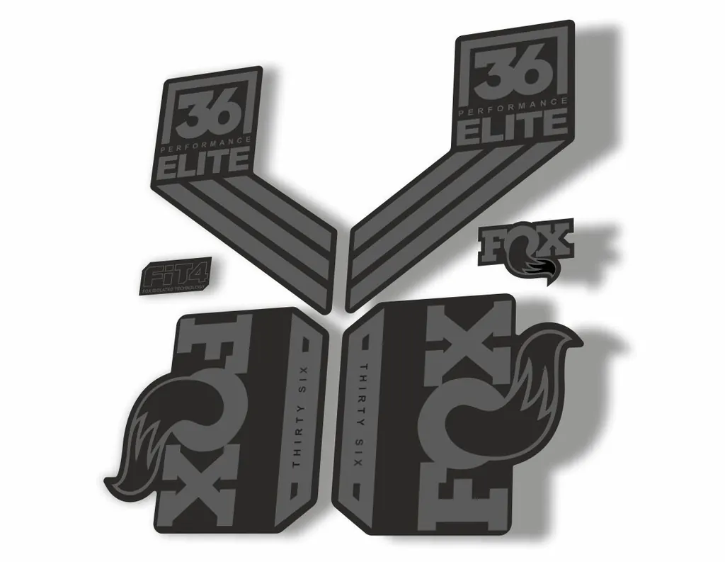 FOX 36 Elite Performance 2017-18 Fork Suspension Factory Decal Sticker Gray - 1