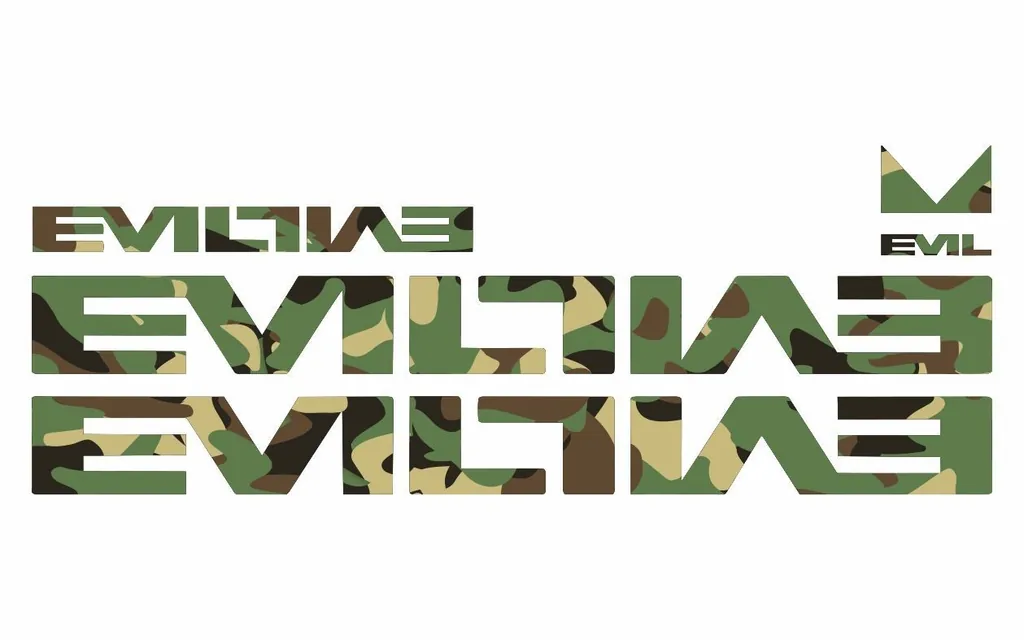 Bicycle Vinyl Frame Stickers – Compatible with EVIL Bike Frames – Camo - 1