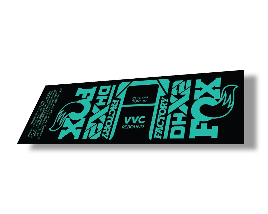 FOX Float DHX2 2021 Rear Shock Suspension Factory Sticker Decal Adhesive Dolphin - 1
