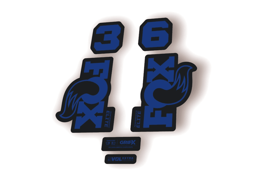 FOX 36 Elite Performance 2026 Fork Factory Decal Sticker Adhesive Dark Blue - 1