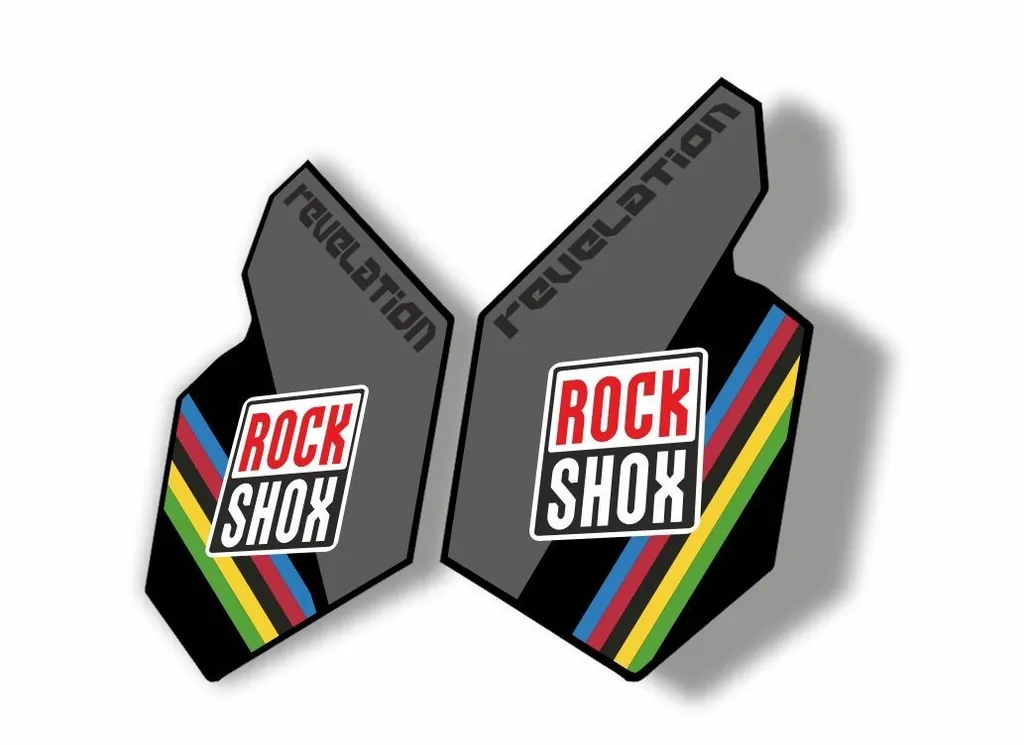 Rock Shox REVELATION 2012 Mountain Bike Cycling Decal Sticker Adhesive UCI Gray - 1