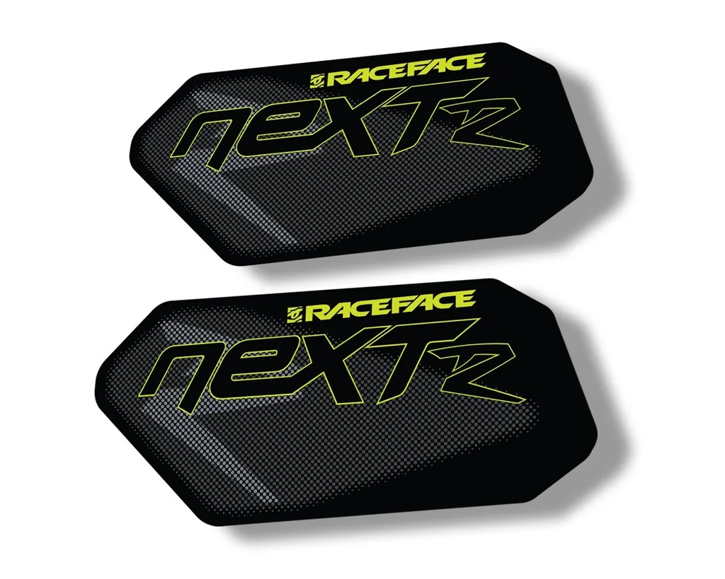 Race Face Next R Crank Decals Set Sticker Mountain Bike Adhesive Lime Green 2Pcs - 1
