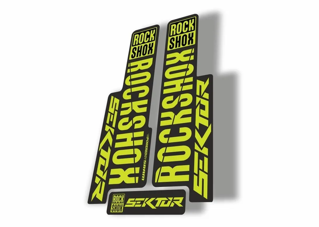 Rock Shox SEKTOR 2018 Fork Decal Mountain Bike Cycling Sticker Adhesive L. Green - 1
