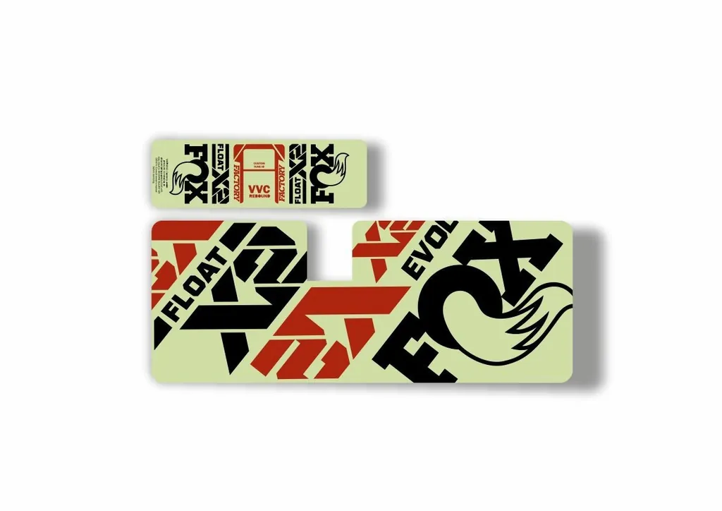 FOX Float X2 2021 MTB Rear Shock Suspension Sticker Adhesive Decal Kit Pistachio - 1