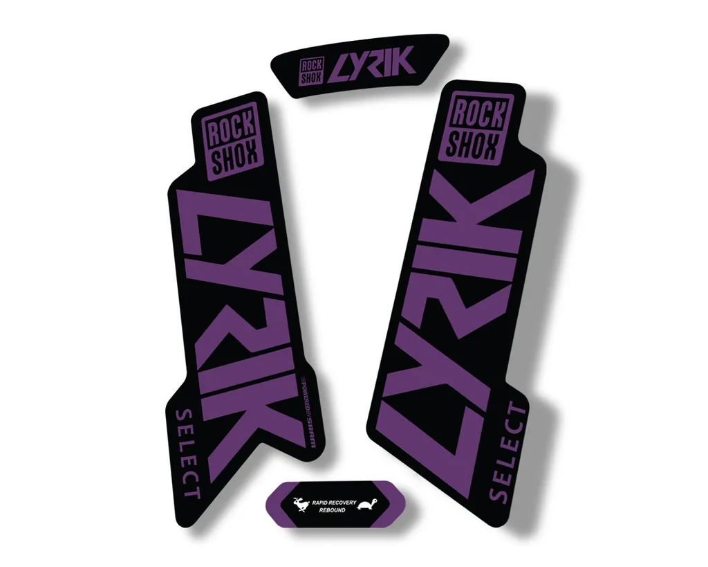 Rock Shox LYRIK SELECT 2020 Fork Decal Mountain Bike Cycling Sticker Purple - 1