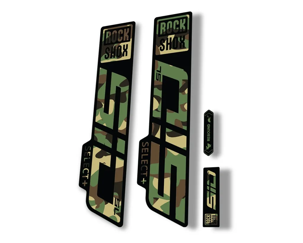 Rock Shox SID SL Select Plus 2021 Mountain Bike Cycling Decal Sticker Camo - 1