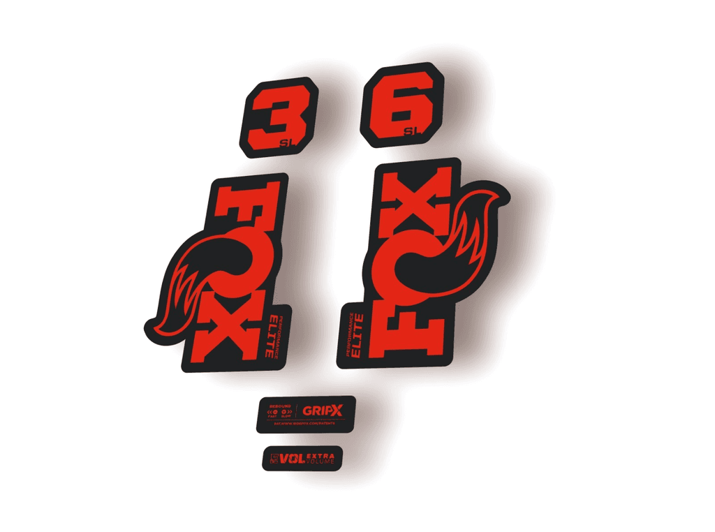 FOX 36 SL Elite 2026 Fork Factory Suspension Decal Sticker Adhesive Red - 1