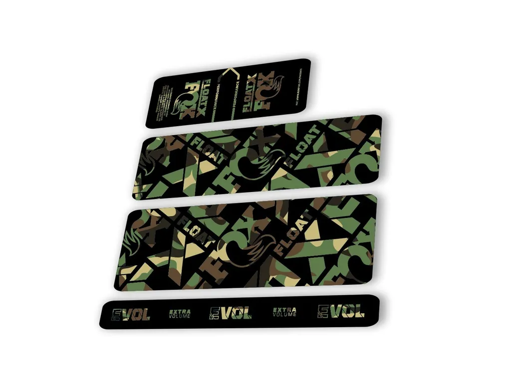 Fox 2022 Float X Performance Rear Shock Suspension Sticker Decal Camo - 1