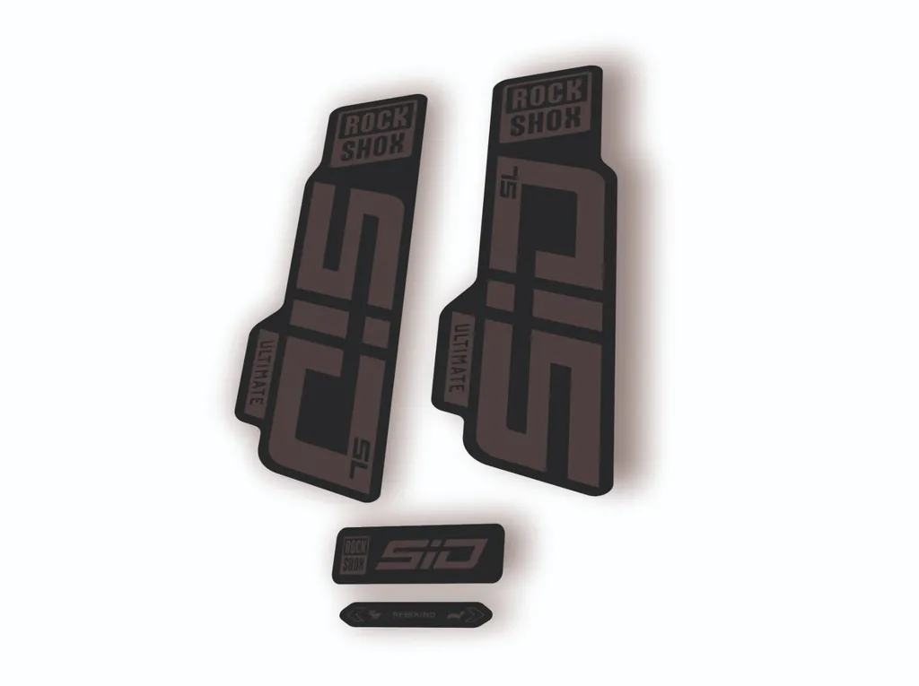 Rock Shox SID SL Ultimate 2024 Fork Decal MTB Cycling Sticker Kit Gray - 1
