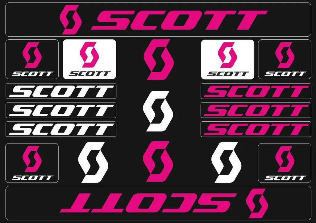 Bicycle Vinyl Stickers – Compatible with Scott Bikes – Purple - 1