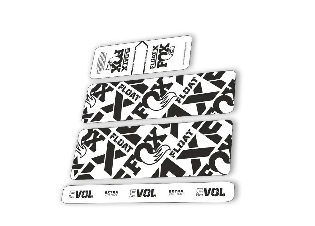Fox 2022 Float X Performance Rear Shock Suspension Sticker Decal Black - 1