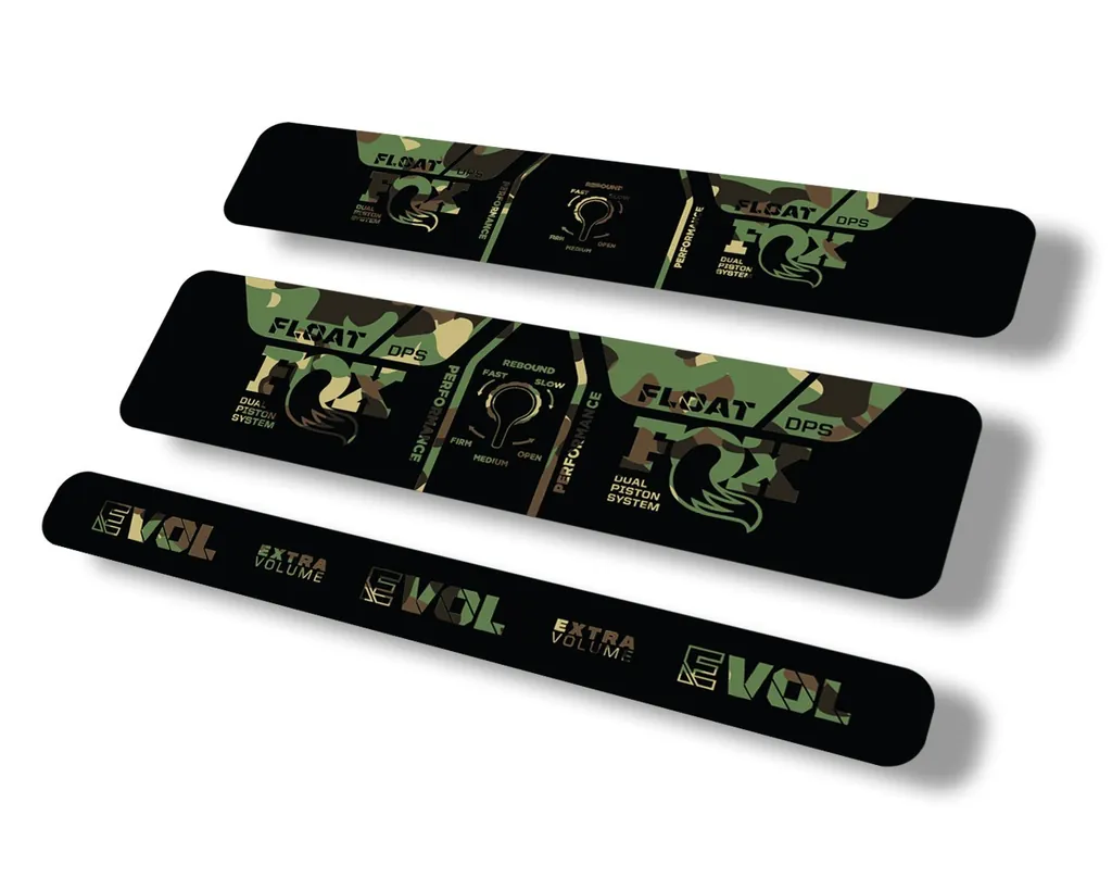 FOX Float DPS 2021 Performance Rear Shock Suspension Sticker Decal Camo - 1