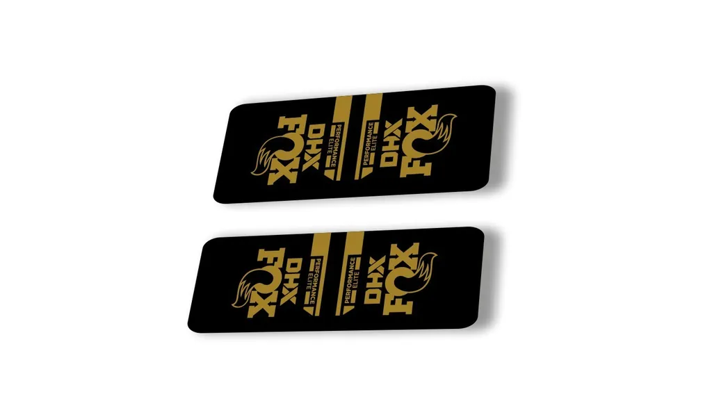 FOX DHX 2022 Performance Elite Rear Shock Suspension Sticker Decal Gold - 1