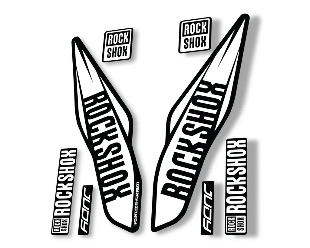 Rock Shox Judy 2017 Fork Decal Bike Cycling Sticker Adhesive White - 1