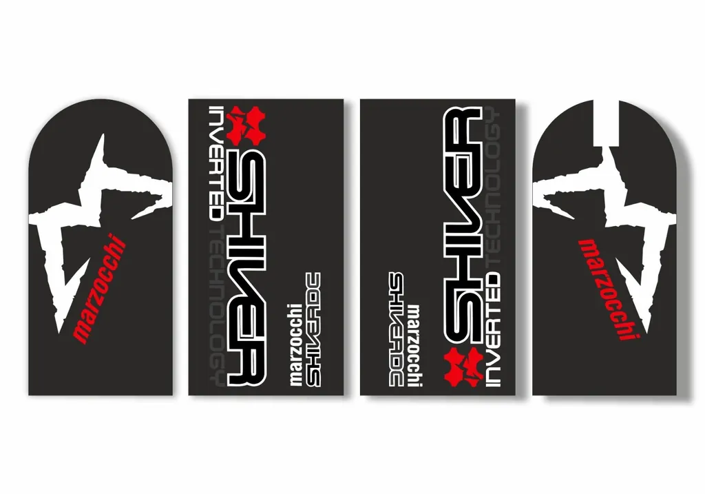Marzocchi Shiver DC2 2005 Suspension Sticker Decal Kit Adhesive - 1