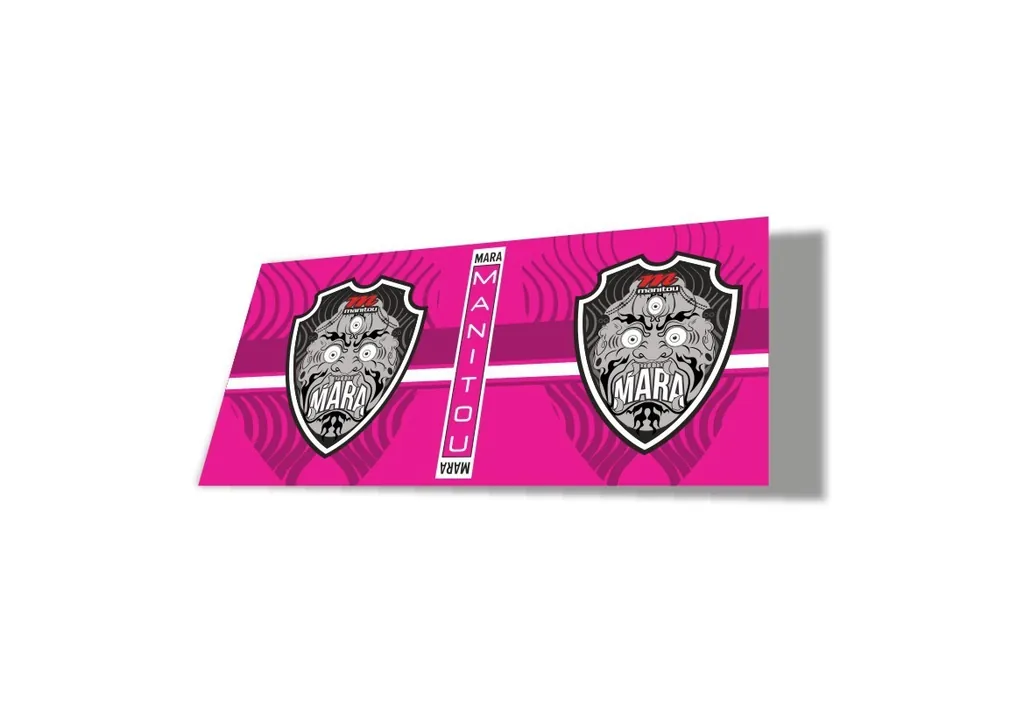 Manitou Mara 2020 Rear Shock Suspension Factory Sticker Decal Pink - 1