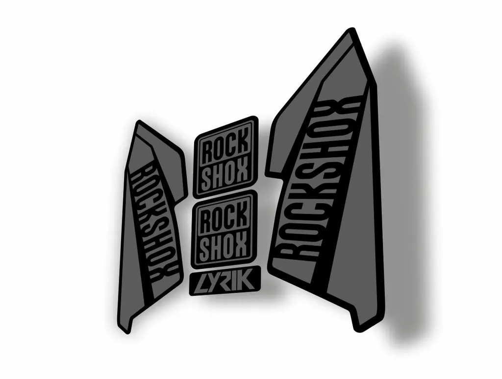 Rock Shox Lyrik 2016 Fork Decal Bike Cycling Sticker Gray - 1