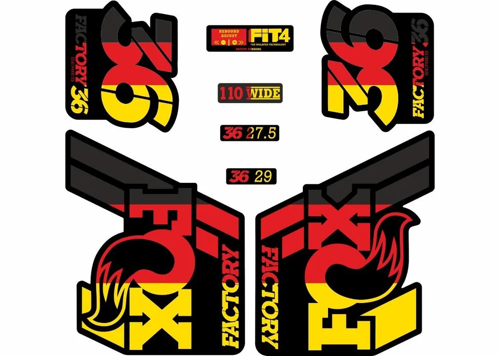 FOX 36 Float 2018-19 Forks Suspension Factory Decal Sticker Adhesive DE Theme - 1