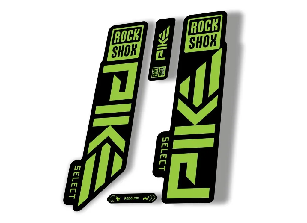 Rock Shox PIKE SELECT 2023 Mountain Bike Cycling Decal Sticker Adhesive Green - 1