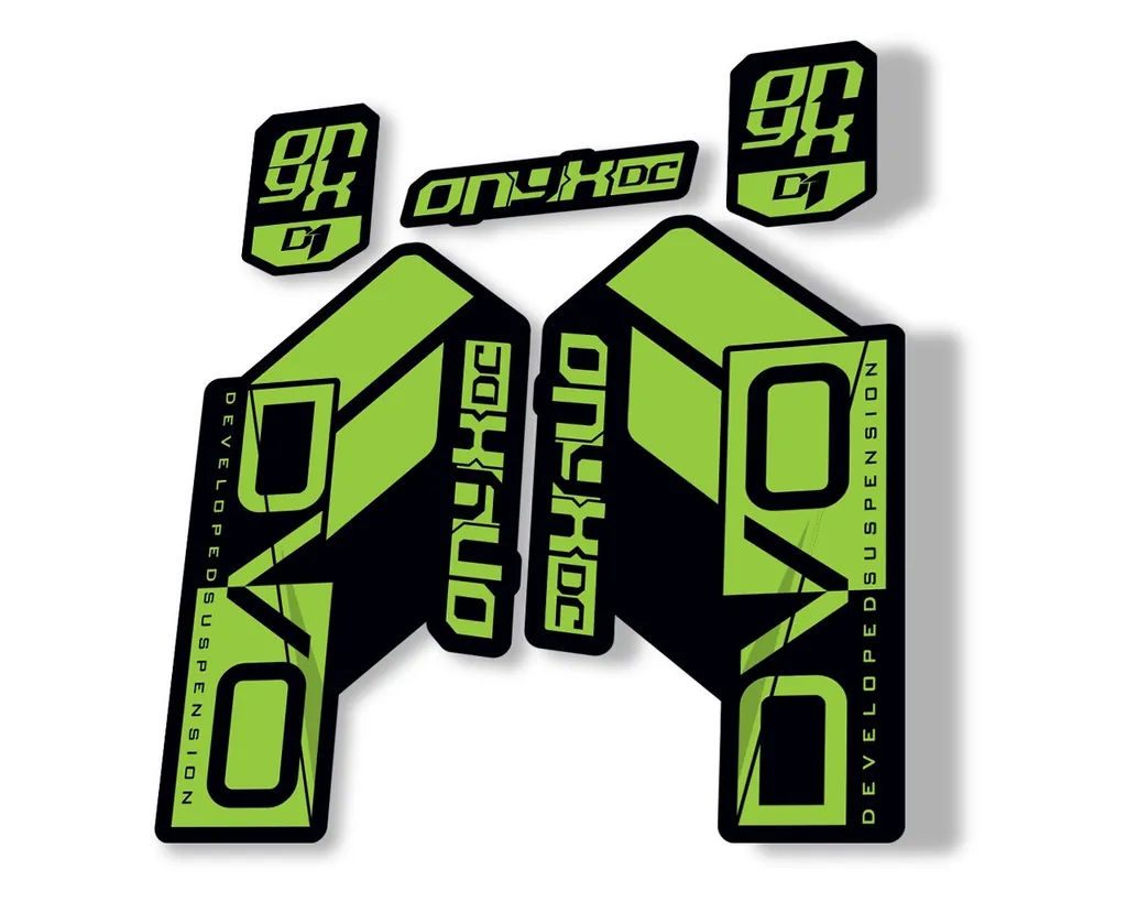 DVO Onyx DC D1 2019 Fork Suspension Sticker Factory Decal Adhesive Green - 1