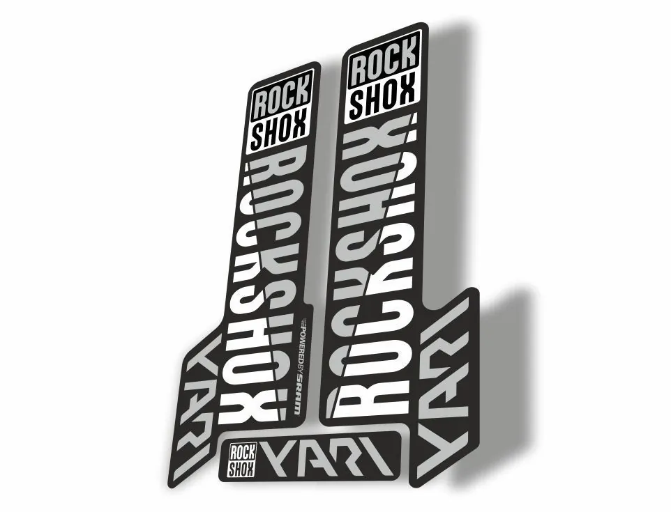 Rock Shox YARI 2018 Fork Decal Mountain Bike Cycling Sticker Adhesive White - 1
