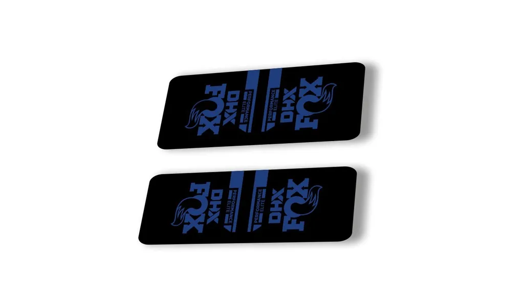 FOX DHX 2022 Performance Elite Rear Shock Suspension Sticker Decal Dark Blue - 1