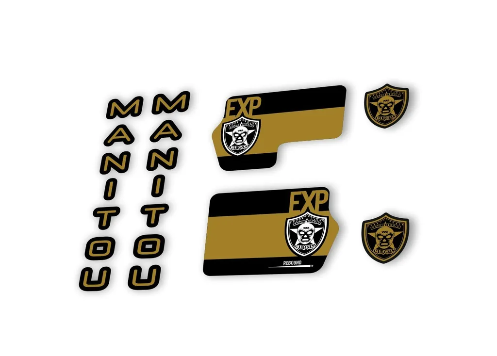 Manitou Circus Expert 2020 Fork Suspension Decal Kit Sticker Gold - 1