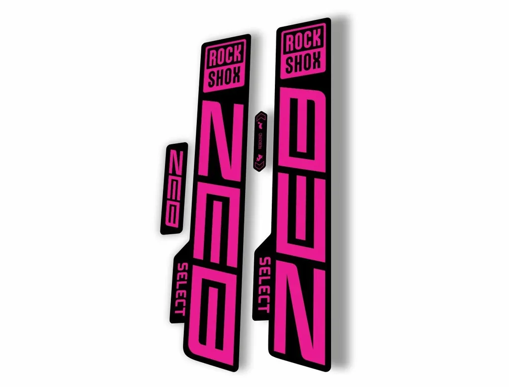Rock Shox ZEB 2021 Select Mountain Bike Cycling Decal Sticker Adhesive Pink - 1