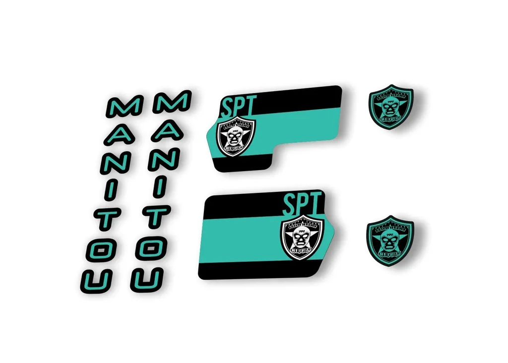 Manitou Circus Sport 2020 Fork Suspension Decal Kit Sticker Set Dolphin - 1