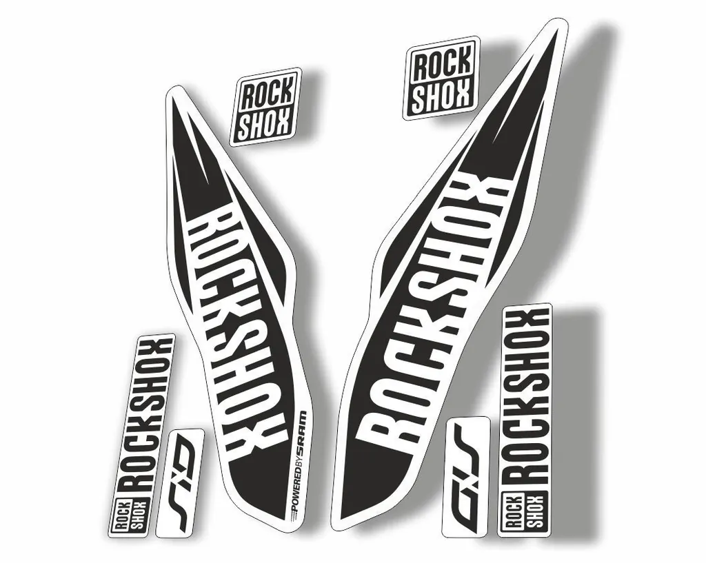 Rock Shox SID 2017 Mountain Bike Cycling Fork Decal Sticker Adhesive Black - 1