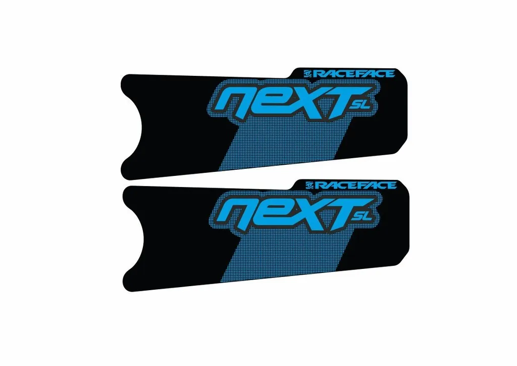Race Face Next SL Crank Decals Set Sticker Mountain Bike Adhesive Blue 2Pcs - 1