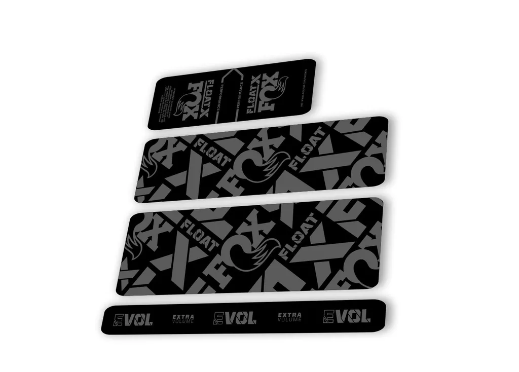 Fox 2022 Float X Performance Rear Shock Suspension Sticker Decal Gray - 1