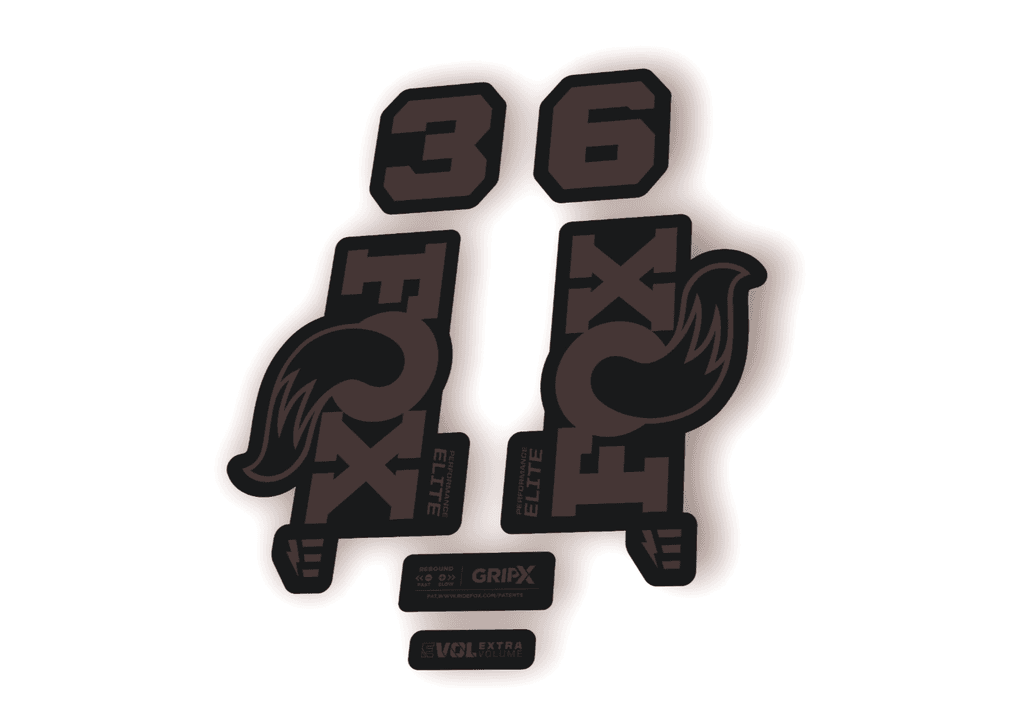FOX 36 Elite E-Optimized 2026 Fork Factory Decal Sticker Adhesive Gray - 1