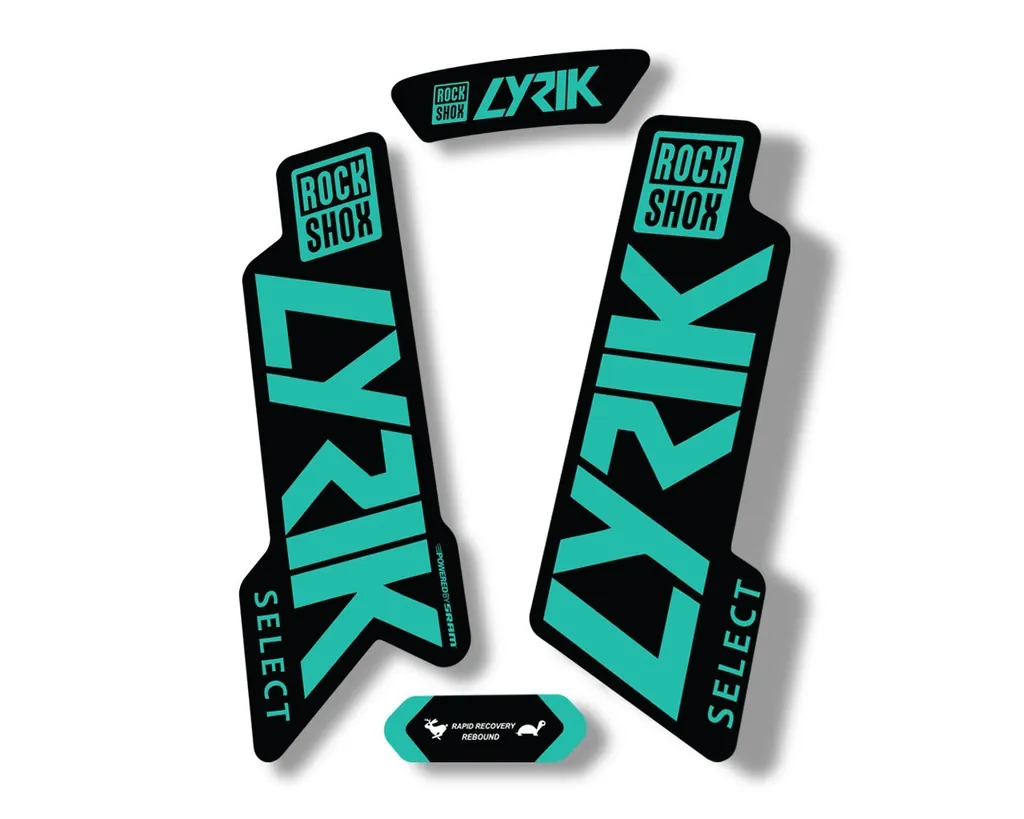 Rock Shox LYRIK SELECT 2020 Fork Decal Mountain Bike Cycling Sticker Dolphin - 1