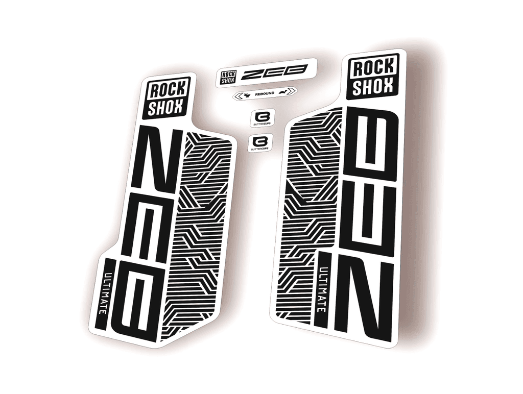 Rock Shox ZEB ULTIMATE 2024 Flight Attendant Bike Cycling Decal Sticker Black - 1