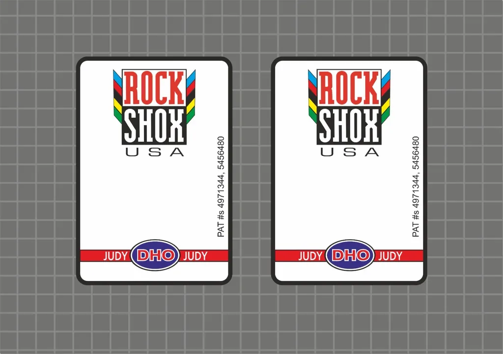 Rock Shox JUDY DH0 1997 Forks Decals Stickers Graphic Set Vinyl Logo Adhesive - 1