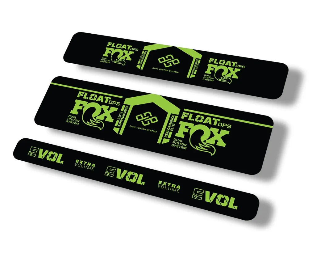 FOX Float DPS 2021 Performance Elite R Rear Shock Suspension Sticker Decal Green - 1
