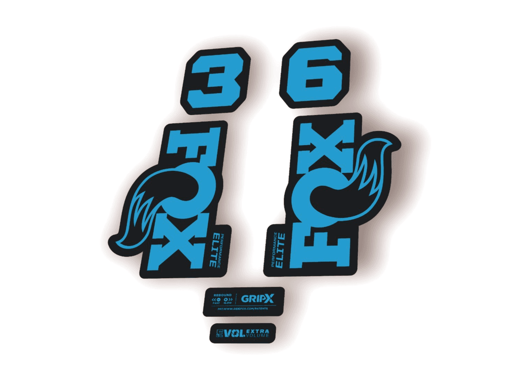 FOX 36 Elite Performance 2026 Fork Factory Decal Sticker Adhesive Blue - 1