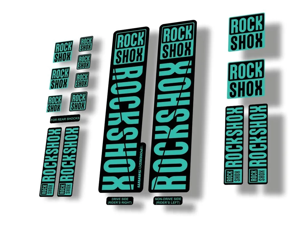 Rock Shox 2018 Decal Set For 30 32 RS1 Mountain Bike Cycling Sticker Dolphin - 1