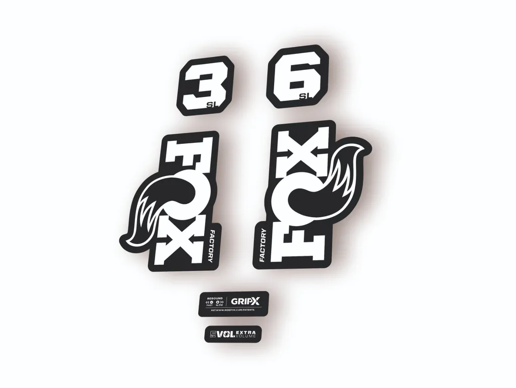 FOX 36 SL Factory 2026 Fork Decal Suspension Sticker Adhesive White - 1