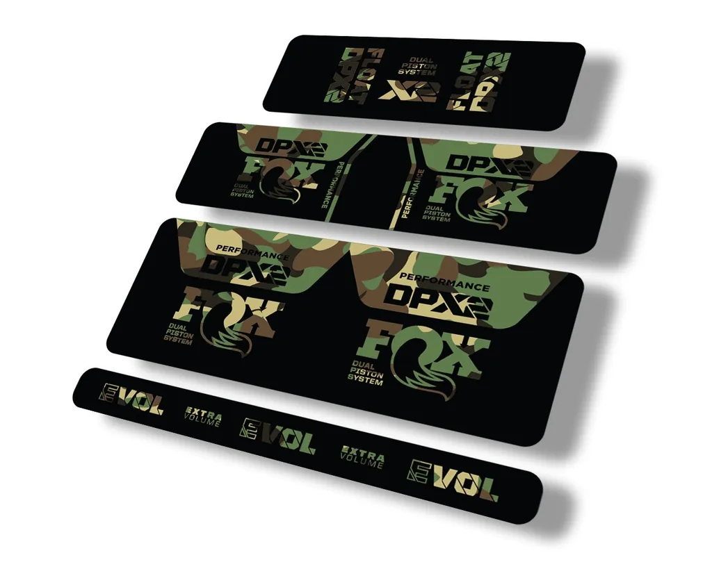 FOX Float DPX2 2021 Performance Rear Shock Suspension Sticker Decal Camo - 1